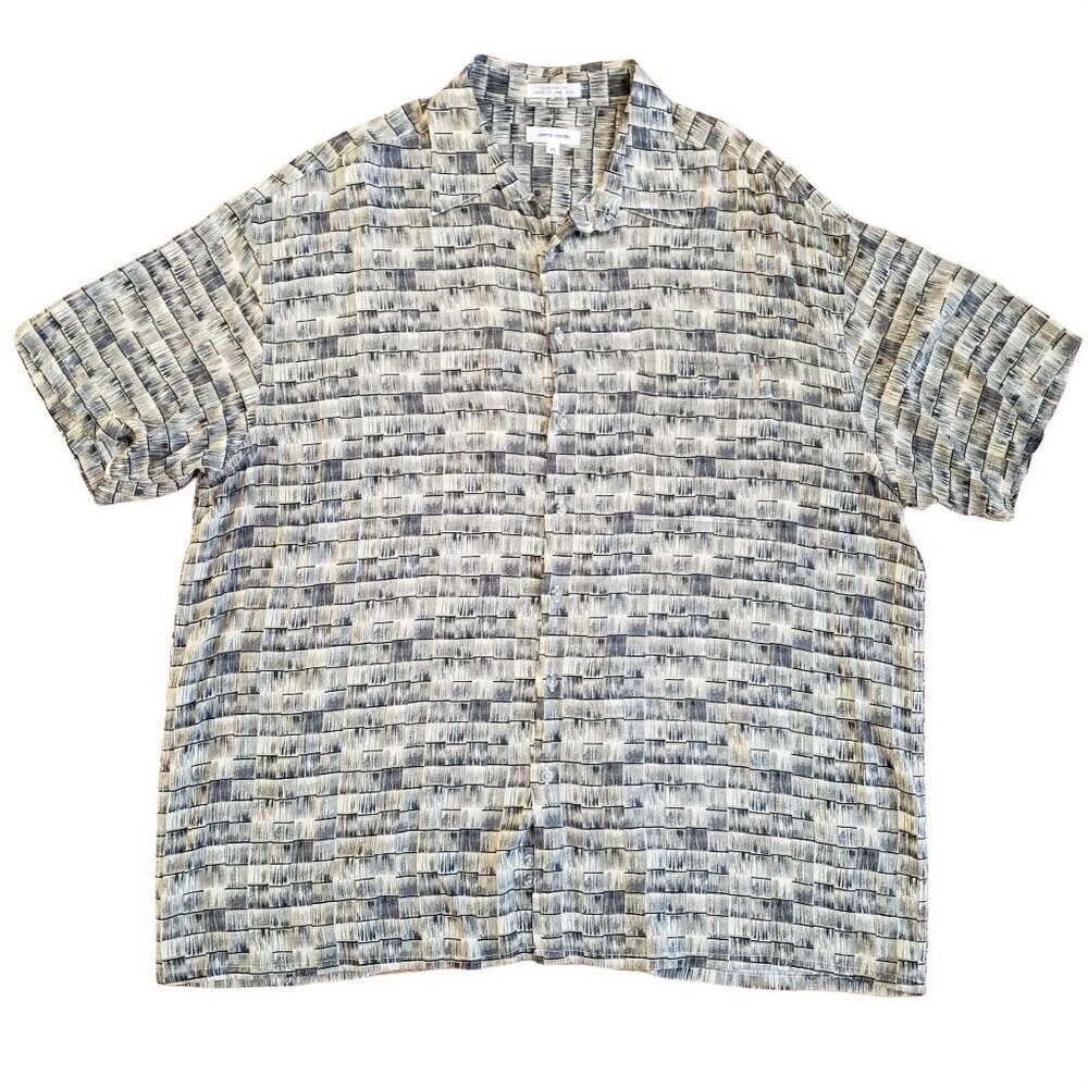 Pierre Cardin Mens Short Sleeve Button-Up Shirt 2X